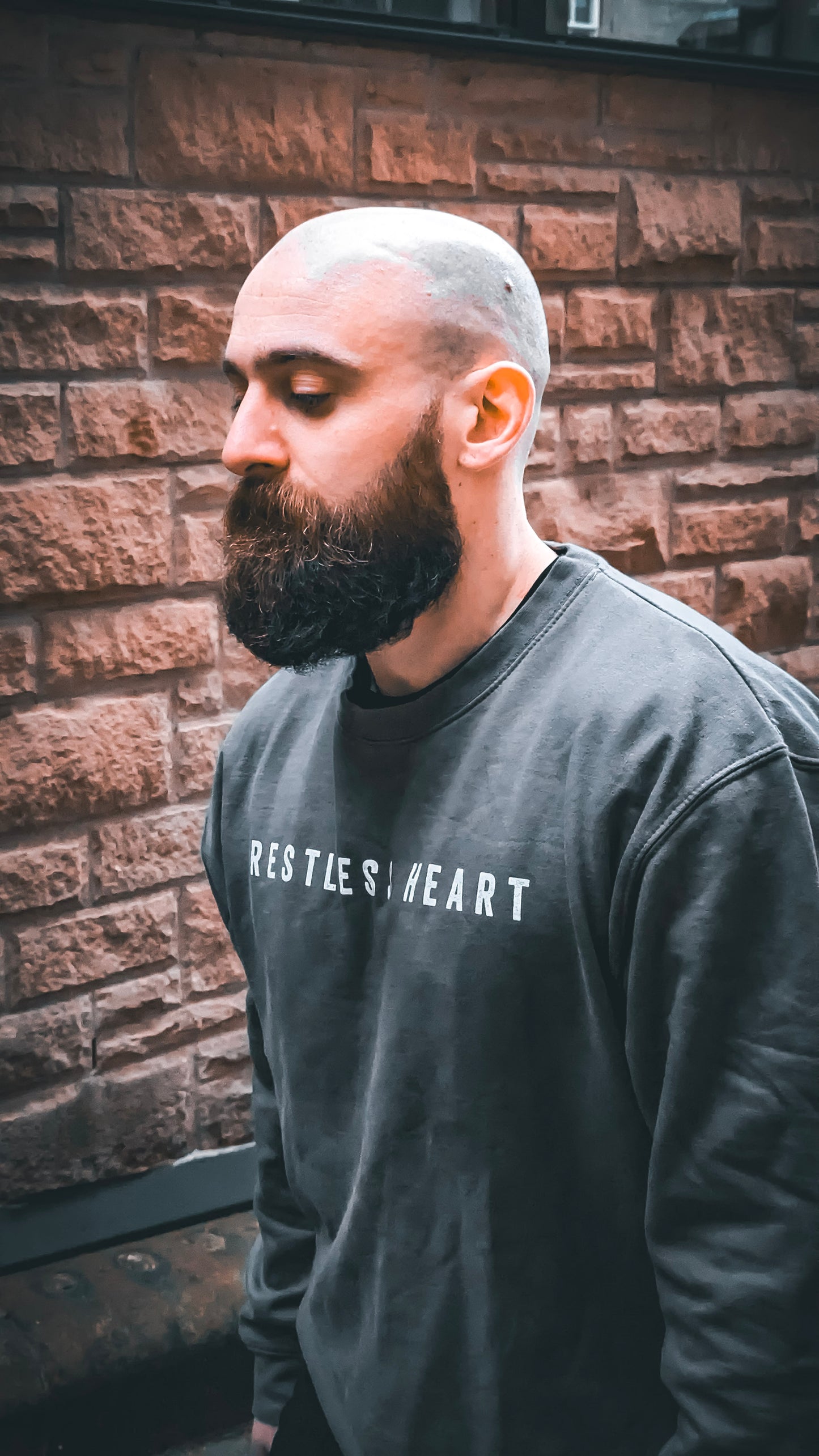 The Words Sweater in Charcoal