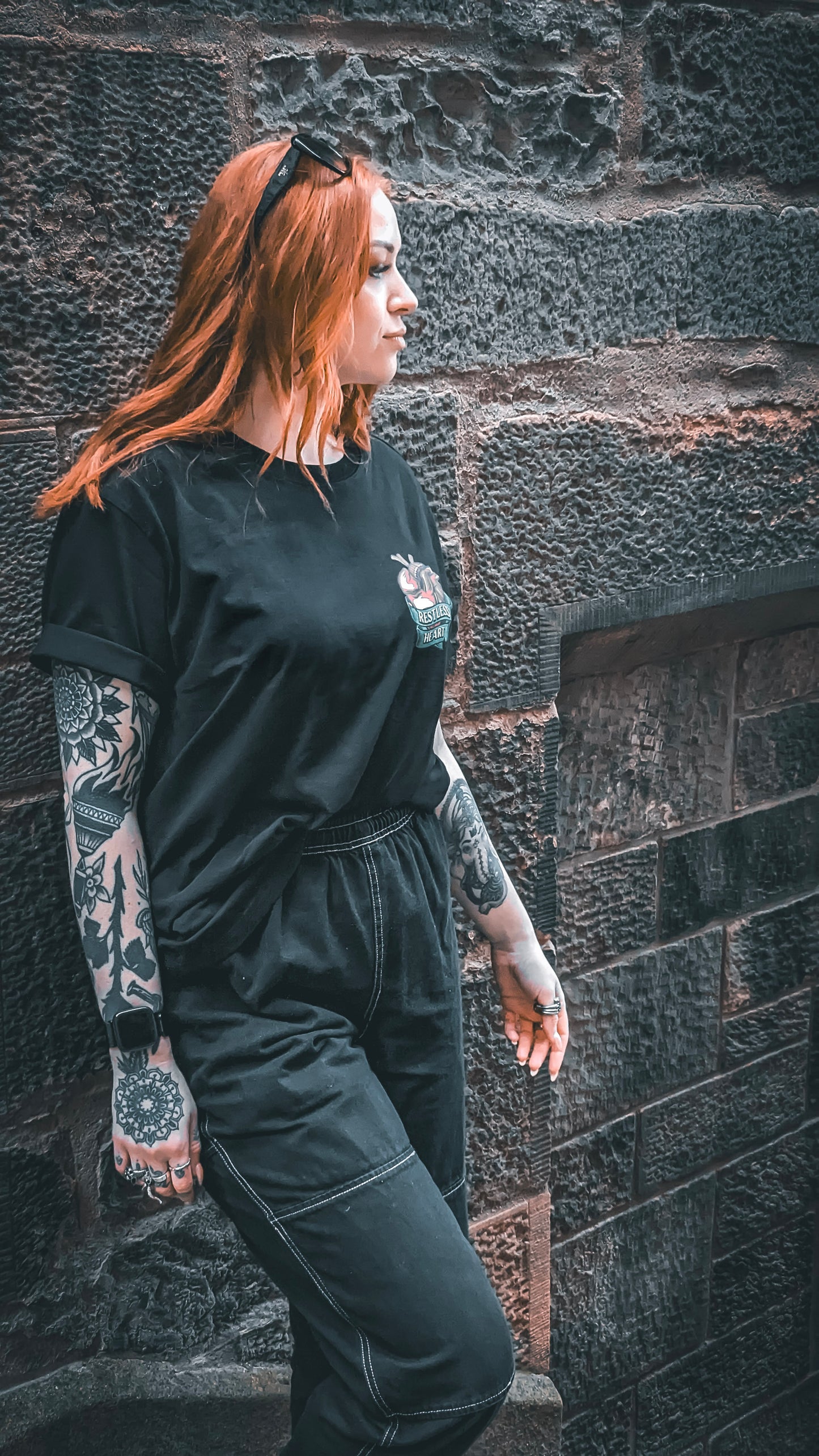 The Original Tee in Black (Colour Logo)