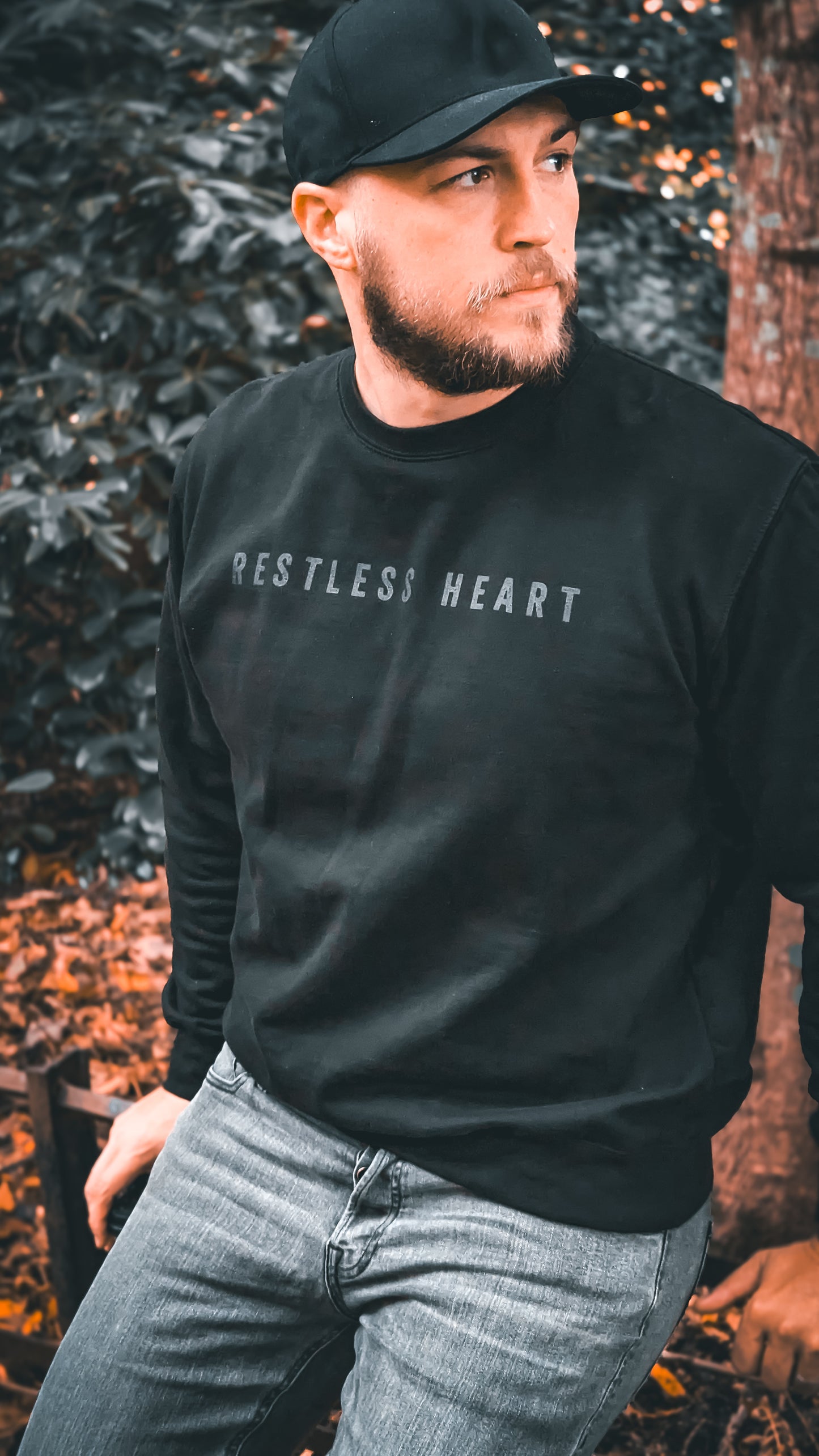 The Words Sweater in Blackout
