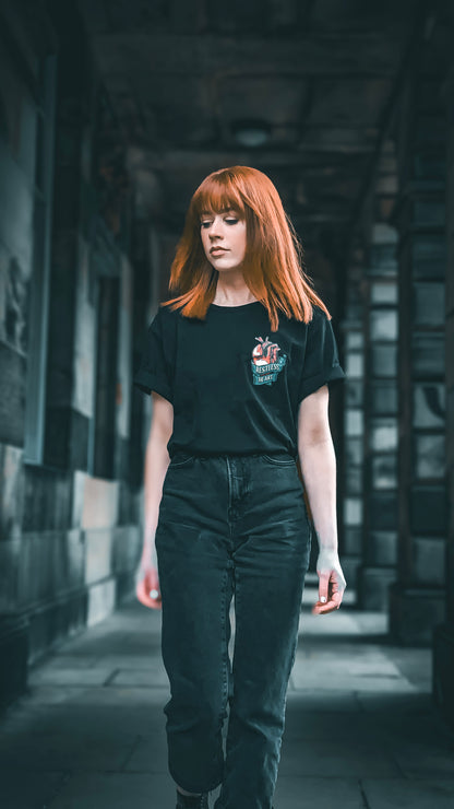 The Original Tee in Black (Colour Logo)