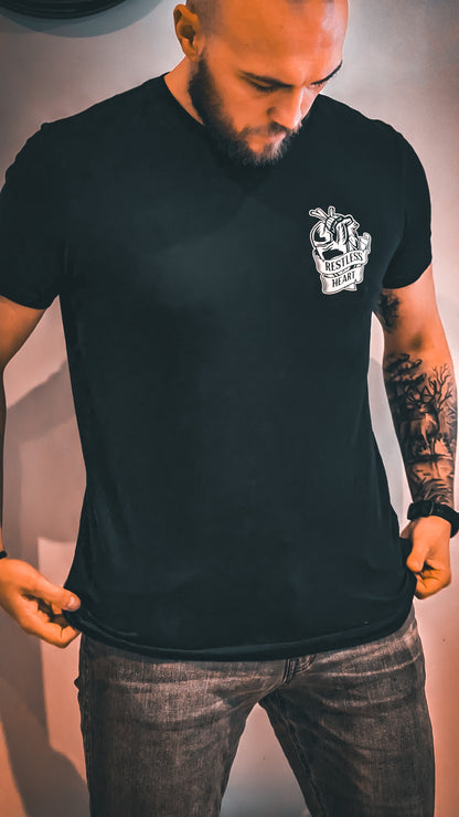 The Original Tee in Black (White Logo)
